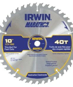 IRWIN Circular Saw Blades Marathon 10-in 40-Tooth Carbide Miter/Table Saw Blade -Irwin Fashion Outlet 05385555