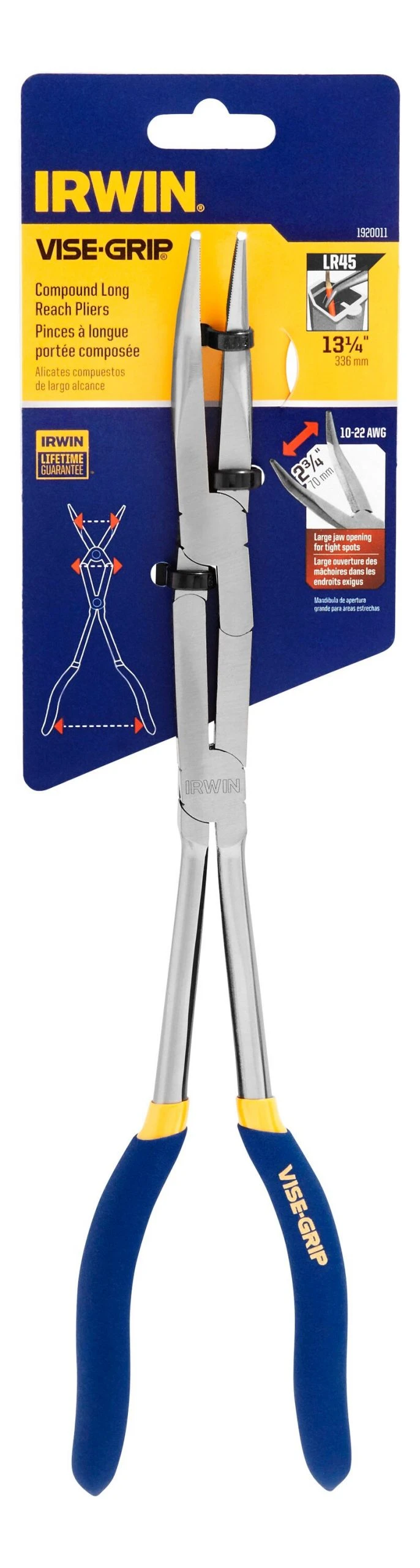 IRWIN VISE-GRIP Bent Compound Long Reach Pliers 7 IRWIN VISE-GRIP Bent Compound Long Reach Pliers - Image 5