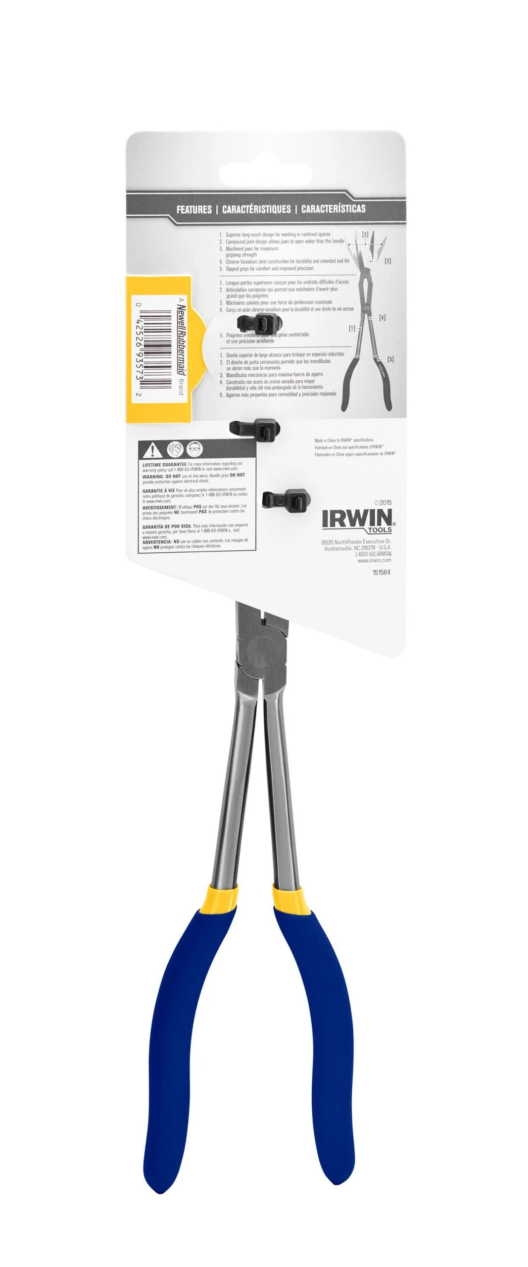 IRWIN VISE-GRIP Bent Compound Long Reach Pliers 8 IRWIN VISE-GRIP Bent Compound Long Reach Pliers - Image 6