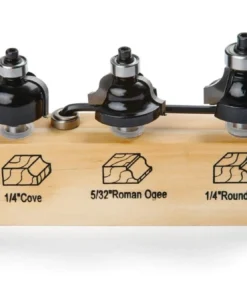 IRWIN Router Bit Sets 3-Piece Carbide-Tipped Router Bit Set