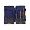 IRWIN Twist Drill Bits 15-Piece Assorted 6-in Gold Ferrous Coated Hss Twist Drill Bit Set