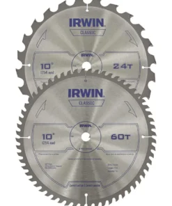 IRWIN Circular Saw Blades Classic 2-Pack 10-in Set Carbide Circular Saw Blade Set