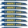 IRWIN Reciprocating Saw Blades Marathon 10-Pack Bi-Metal 6-in 6-TPI Wood/Nail Embedded Cutting Reciprocating Saw Blade -Irwin Fashion Outlet 10032576
