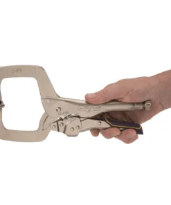 IRWIN VISE-GRIP Reduced Hand Span Fast Release 11-in Welding C-clamp Locking Pliers Swivel Tips -Irwin Fashion Outlet 10467699