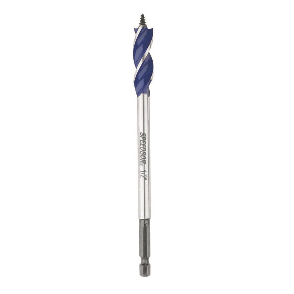 IRWIN Woodboring Drill Bits SPEEDBOR MAX 1/2-in Woodboring Tri-flute Drill Bit 3 IRWIN Woodboring Drill Bits SPEEDBOR MAX 1/2-in Woodboring Tri-flute Drill Bit