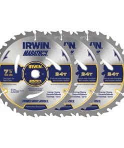 IRWIN Circular Saw Blades Marathon 3-Pack 7-1/4-in 24-Tooth Carbide Circular Saw Blade