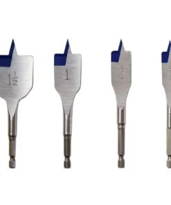 IRWIN Woodboring Drill Bits 4-Piece 1/4-in Woodboring Spade Drill Bit Set