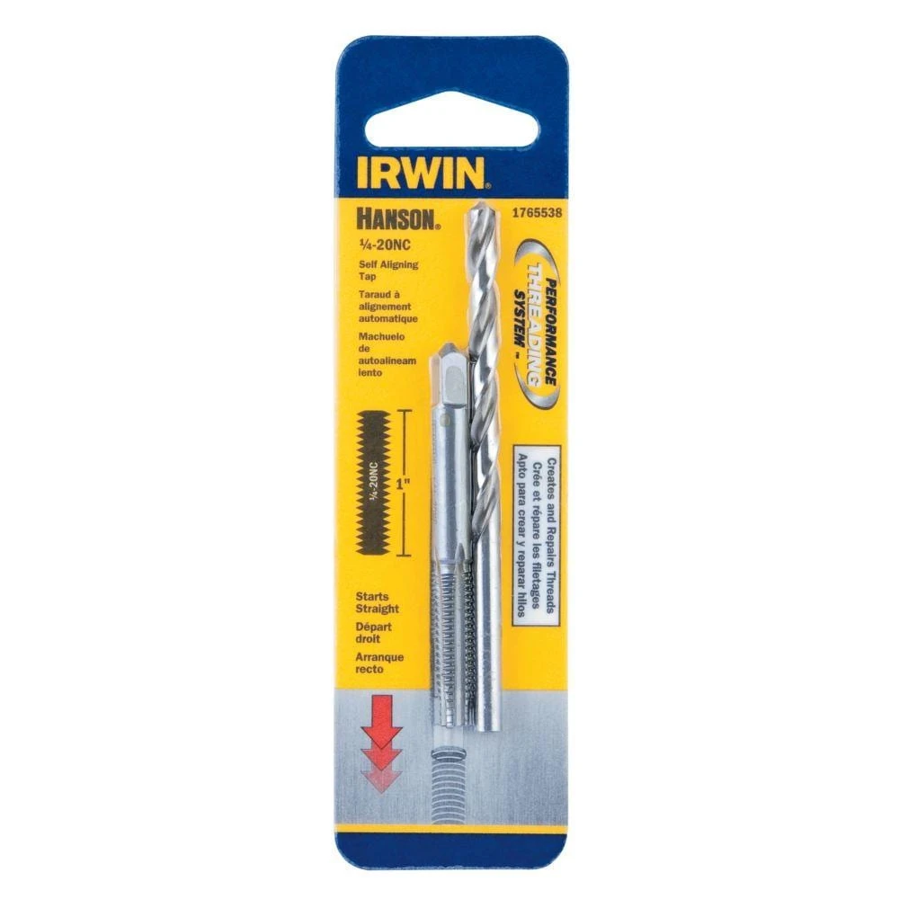 IRWIN Tap & Drill Sets HANSON 2-Pack SAE Tap and Drill Set 3 IRWIN Tap & Drill Sets HANSON 2-Pack SAE Tap and Drill Set