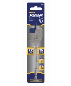 IRWIN Woodboring Drill Bits Standard Length 1-3/8-in Woodboring Spade Drill Bit