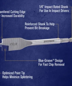 IRWIN Woodboring Drill Bits Standard length 7/8-in Woodboring Spade Drill Bit 13 IRWIN Woodboring Drill Bits Standard length 7/8-in Woodboring Spade Drill Bit -Irwin Fashion Outlet 17486754