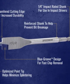 IRWIN Woodboring Drill Bits Standard Length 1-3/8-in Woodboring Spade Drill Bit -Irwin Fashion Outlet 17486770