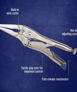 IRWIN VISE-GRIP Fast Release 9-in Long Nose Locking Pliers with Wire Cutter -Irwin Fashion Outlet 18313243