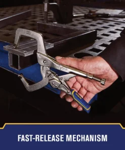 IRWIN VISE-GRIP Reduced Hand Span Fast Release 11-in Welding C-clamp Locking Pliers -Irwin Fashion Outlet 18313673