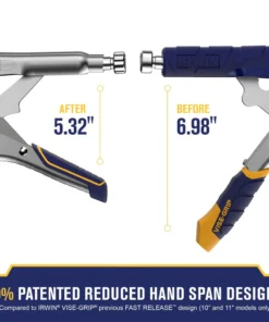 IRWIN VISE-GRIP Reduced Hand Span Fast Release 11-in Welding C-clamp Locking Pliers -Irwin Fashion Outlet 18313677