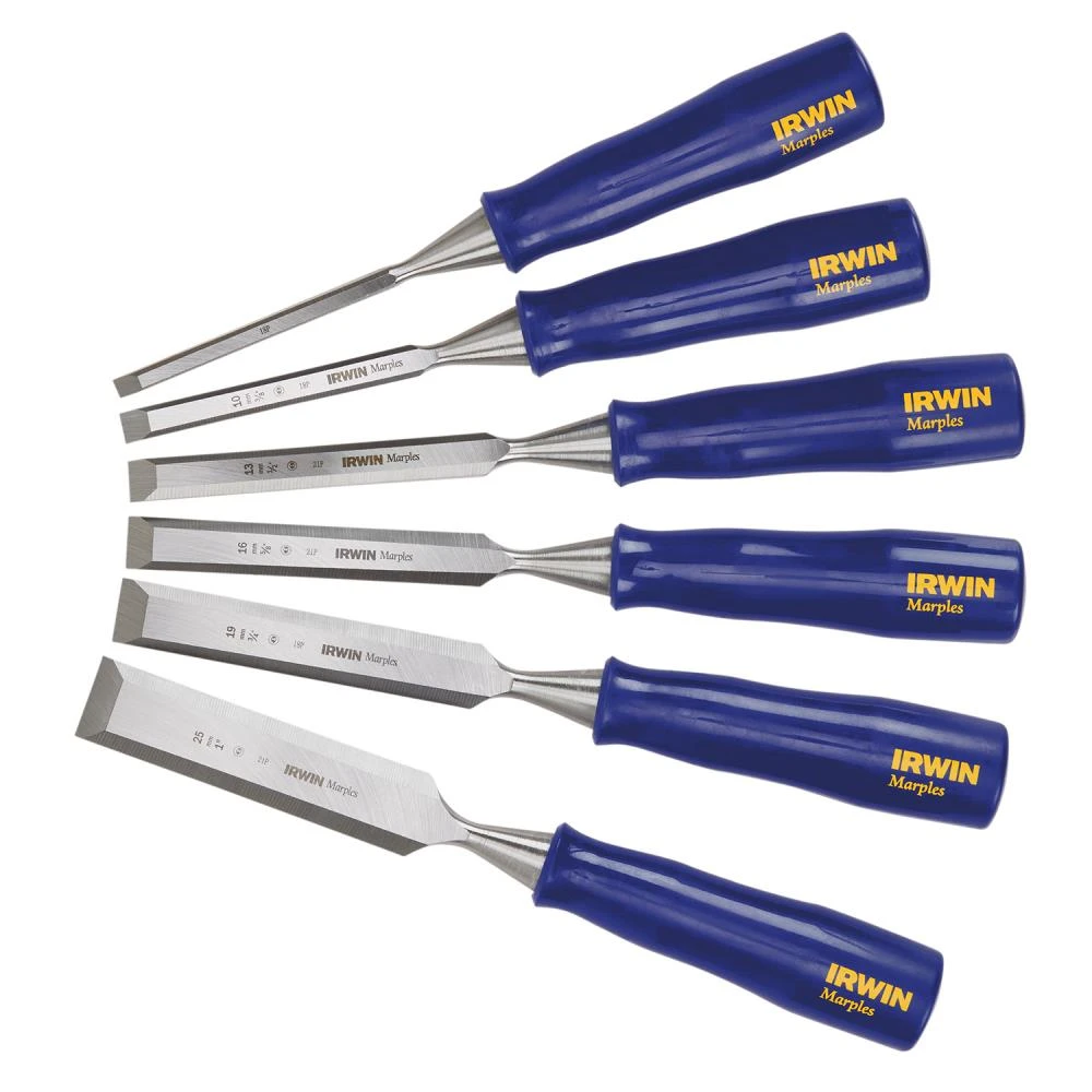 IRWIN Chisel Sets Marples 6-Pack Woodworking Chisels Set 3 IRWIN Chisel Sets Marples 6-Pack Woodworking Chisels Set
