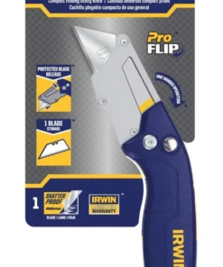IRWIN Utility Knives Pro flip 1-Blade Folding Utility Knife with On Tool Blade Storage 21 IRWIN Utility Knives Pro flip 1-Blade Folding Utility Knife with On Tool Blade Storage -Irwin Fashion Outlet 42360726