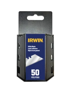 IRWIN Replacement Utility Blades Carbon Steel 3/4-in Hook Utility Razor Blade(50-Pack)
